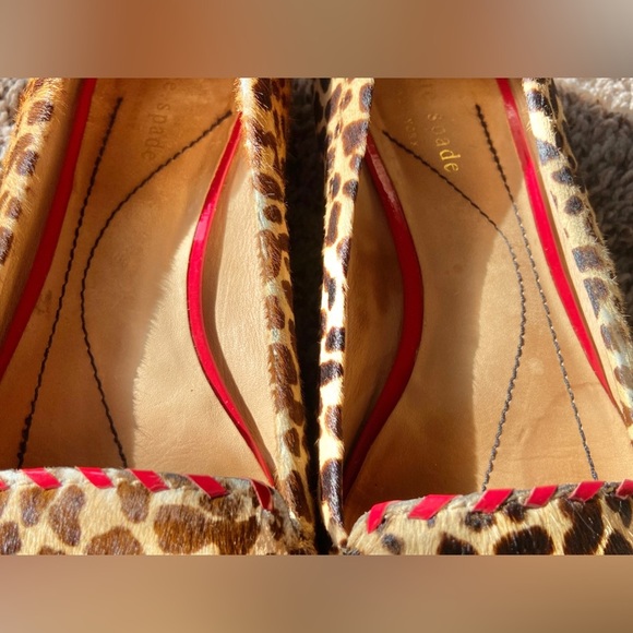 kate spade Shoes - 🐆VINTAGE Kate Spade Sz-7.5 Leather/Calf-hair Loafers, Well Loved w/General Wear